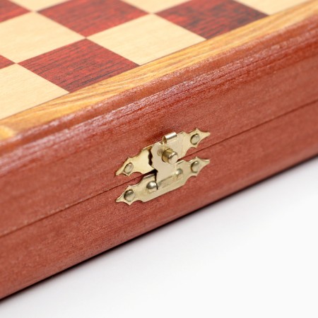 Wooden backgammon with checkers "Horse-21", board game, 40 x 40 cm-7