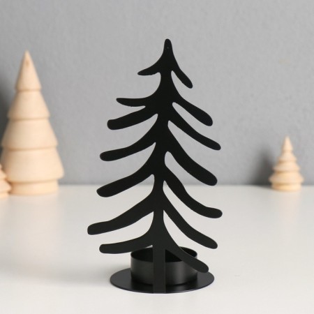 Summary metal per 1 candle "Christmas tree" d = 4 cm 8x6.5x15 cm-1