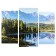 Modular picture "Lake and mountains" (2-25x50, 30x60 cm) 60x80 cm
