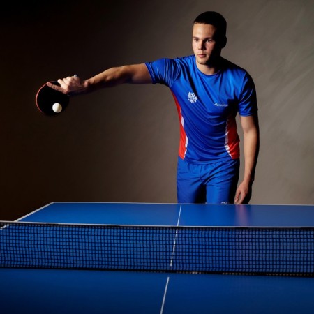 Boshika Control 9 table tennis racket, for beginners, a 1.8 mm sponge, a conical handle-8