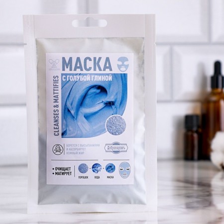 Mask with blue clay, 50 g, benpar