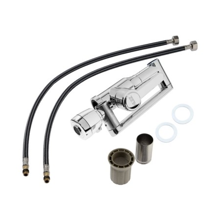 Kitchen mixer Zein Z3707, adjustable pouring 25 cm high, aerator 2 mode, chrome-12