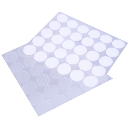 Velcro on a glue basis “Circle transparent”, set of 30 pcs., Size 1 pc. - 2 cm-2