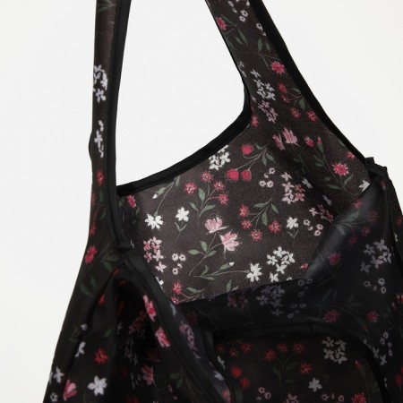 Household bag without fastening, folding, black color-3