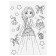 Paper stickers "Stylish Girls", with coloring on the back, 11 × 15.5 cm