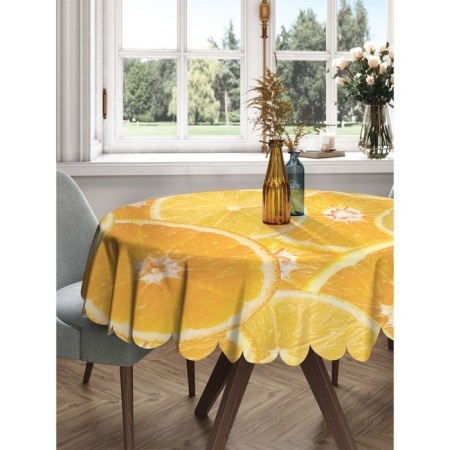 Tables on the table "Citruses", round, Saten, d = 150 cm