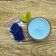 Dye based on soy wax for candles, 5 g, the color is gently blue