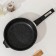 Granite Black Granite Speaking Pro, D = 22 cm, induction, removable handle, anti -stick coating