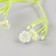Artificial plant for creativity "chicory" set of 8 pcs white 10 cm