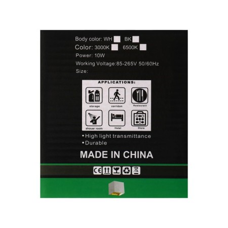 Facade lamp "Cube", FSD-062, 6 W, 4000K, Regulation. Ray, IP65, 220 V, plastic, black 100842-15