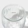 Glass Bank for bulk products with a ceramic lid of the bunny in gold, 600 ml