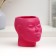 Figure pot "Girl's head" Pink, 16x14x16cm