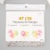Tattoo on the body color "Rainbow Hearts" 15.8*6 cm