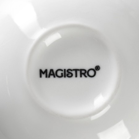 A set of porcelain mugs Magistro Mien, 6 items: 270 ml, white color-4