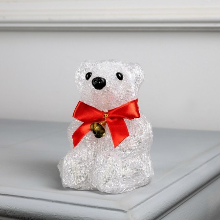 Figure Acryl. "Bear" 13 cm, 20 LED, 220V, white glow-1