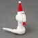 Soft toy "Snake" on a suspension, 14 cm, white color