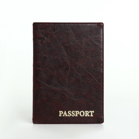 Passport cover, brown color