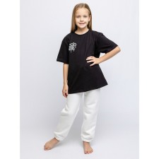 Children's T -shirt, height 116 cm, black color