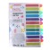 Separator of sheets A5 (210 x 165 mm) color, 12 sheets, "Devente. Pastel" polypropylene 140 μm, individual packaging