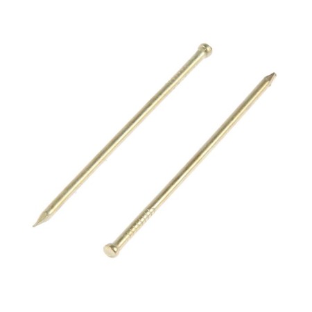 Nails of the tundra krep, finish, brass, 1.4x40 mm, 40 pcs