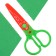 Figure scissors, 12.5 cm, mixers