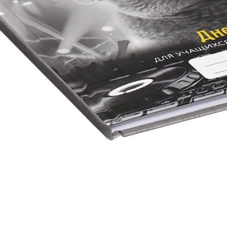 Diary for a music school, 48 sheets, hard cover, matte lamination, selective varnish, with reference information, block 60g/m2-2