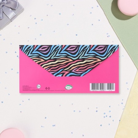 Money envelope "Congratulations!" Girl, 17 x 8 cm-2