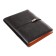 Organizer on the rings, A5 format, 90 sheets, line, with a knife, cover of the leather mix