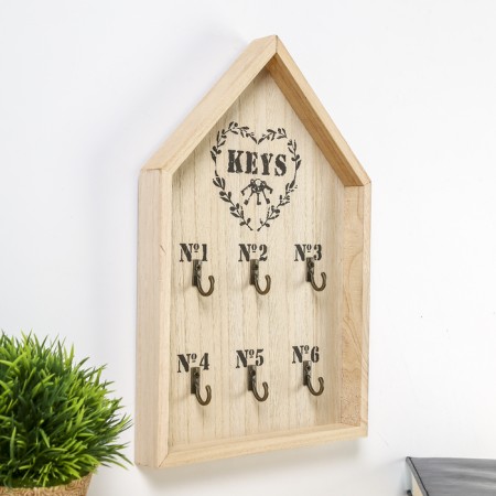 Decorative hooks 6 hooks "House with keys" 30x20x2.6 cm-1
