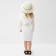 Shirt (poncho) Children's minku color white, height 86-92 cm