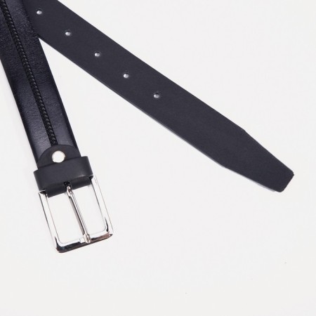Building belt, width 3 cm, metal buckle, black color-1