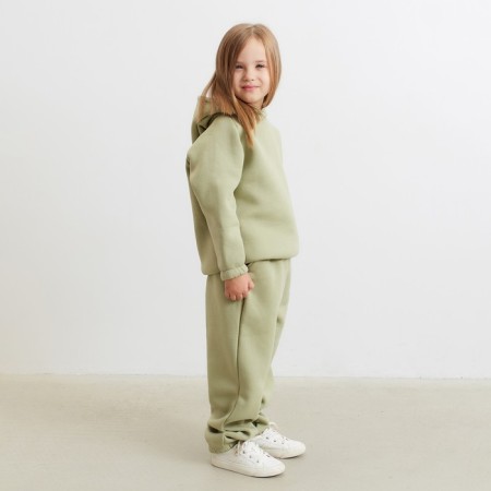 Pants Children's Minaku: Basic Line Kids olive color, height 134-6