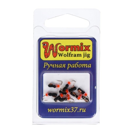 Mormyshka ant with copper crown, weight 0.25 g, size 2-1