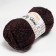 Yarn 70% acrylic, 30% silk "Softy Shine" 50 g 85 m color 26 brown