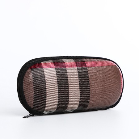Lightning glasses case, dark brown color