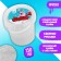 Slime "Magic Unicorn" with sparkles 130 ml, white