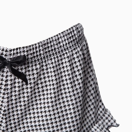 Female homemade set (T -shirt/shorts), black color, size 52-10
