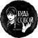 Foil ball 18 "Gloomy story", black color
