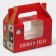 Box for cupcakes "Retro Post", 16 x 10 x 8 cm, new year