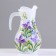 Set for juice with tray "Iris" Art painting, 6 glasses 1250/200 ml, white mats