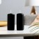 Set of candles - cylinders, 4x9 cm, set 2 pcs, 11 hours, black