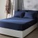 Slip on the elastic band SL Home Tencel 160*200+30 cm, col. blue