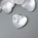 Tops for creativity plastic "Hearts" mother of pearl set 10 pcs 1.6x1.6 cm