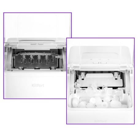 Ice generator KitFort KT-1816, 120 watts, 1.5 l, pods, white-2