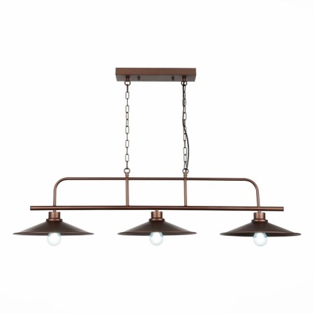 Suspended chandelier ST LUCE. SL265.403.03. Ssarno. 3x60 watts, E27, 85x33.5 cm, coffee color