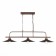 Suspended chandelier ST LUCE. SL265.403.03. Ssarno. 3x60 watts, E27, 85x33.5 cm, coffee color