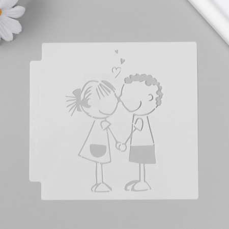 Stencil plastic "kids" set 6 pcs 13x13 cm-4
