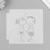 Stencil plastic "kids" set 6 pcs 13x13 cm