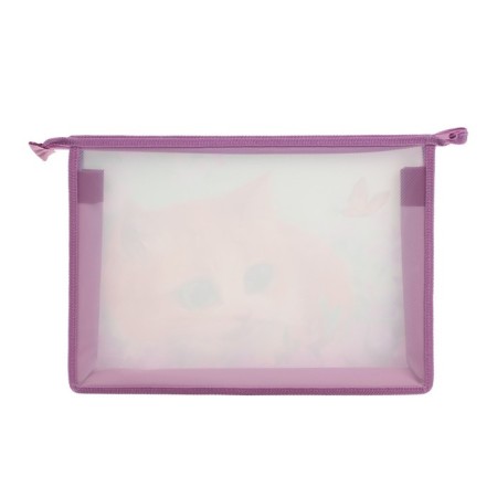 A4, 325 x 230 x 55 mm, zipper on the top, plastic, PM-A4-29 Calligrata Kitty, 325 x 230 x 55-2