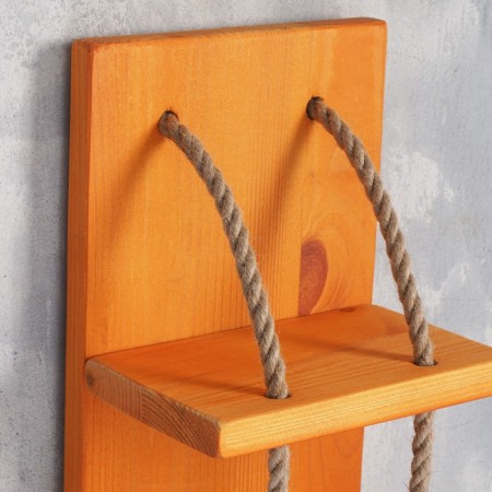 Wooden shelf for 3 bottles, 50x20x14 cm-3